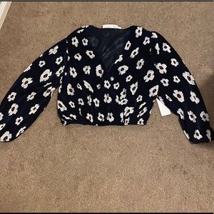 Astr crop floral top